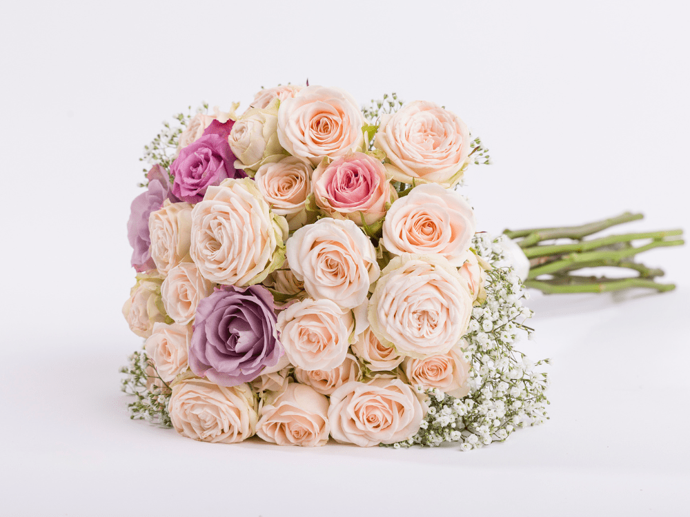 Colourful bridal bouquet