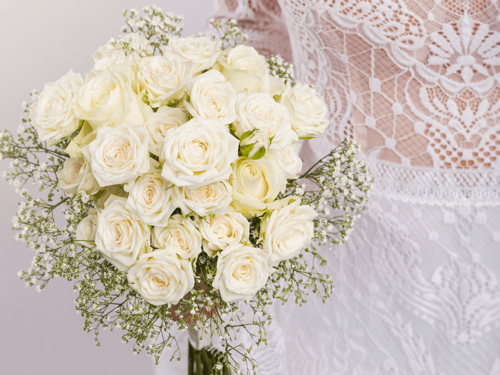 White wedding flowers