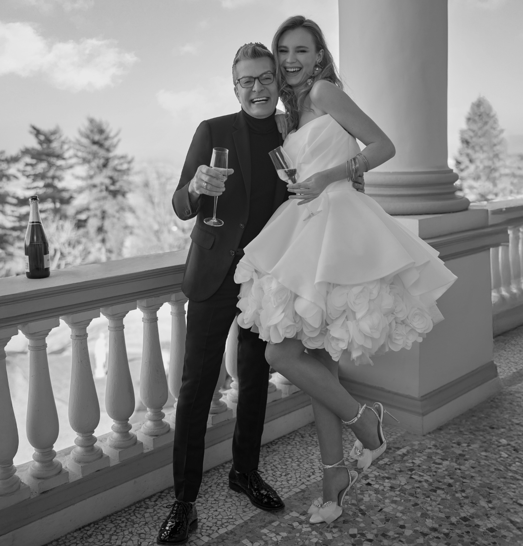 Short wedding dress by Randy Fenoli