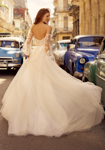 Wedding dress by GBS Herve Paris the Libre Collection