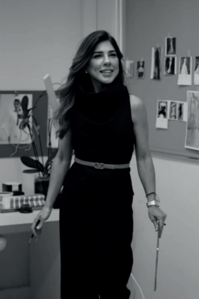 Lili Pellegrino designing wedding dresses