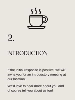 Step 2 of the application procedure of Global Bridal House