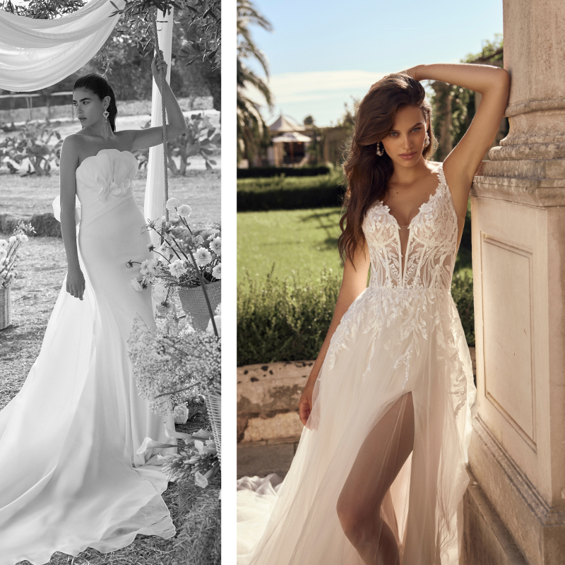 2 Wedding dresses by Modeca